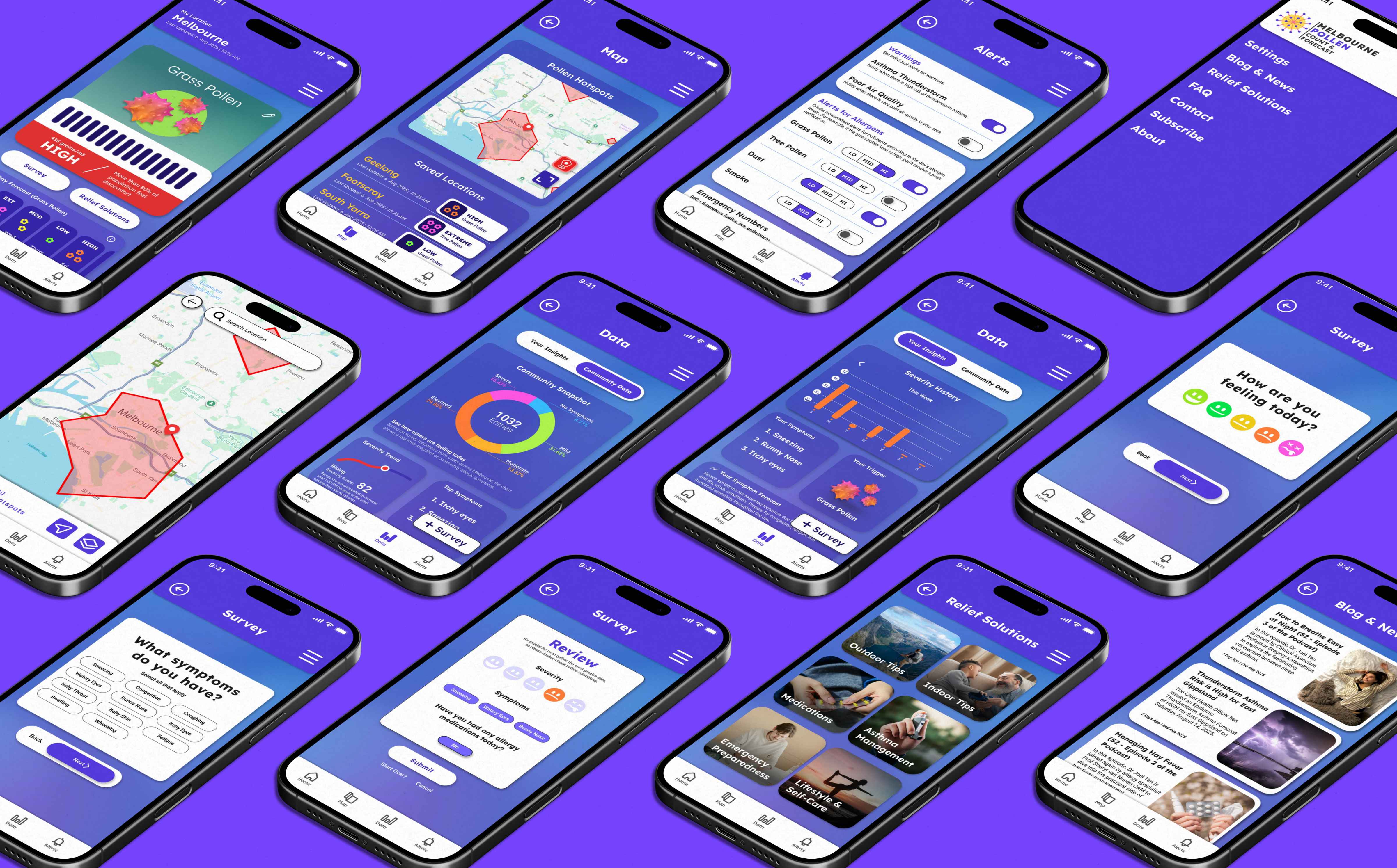 Melbourne Pollen Slides