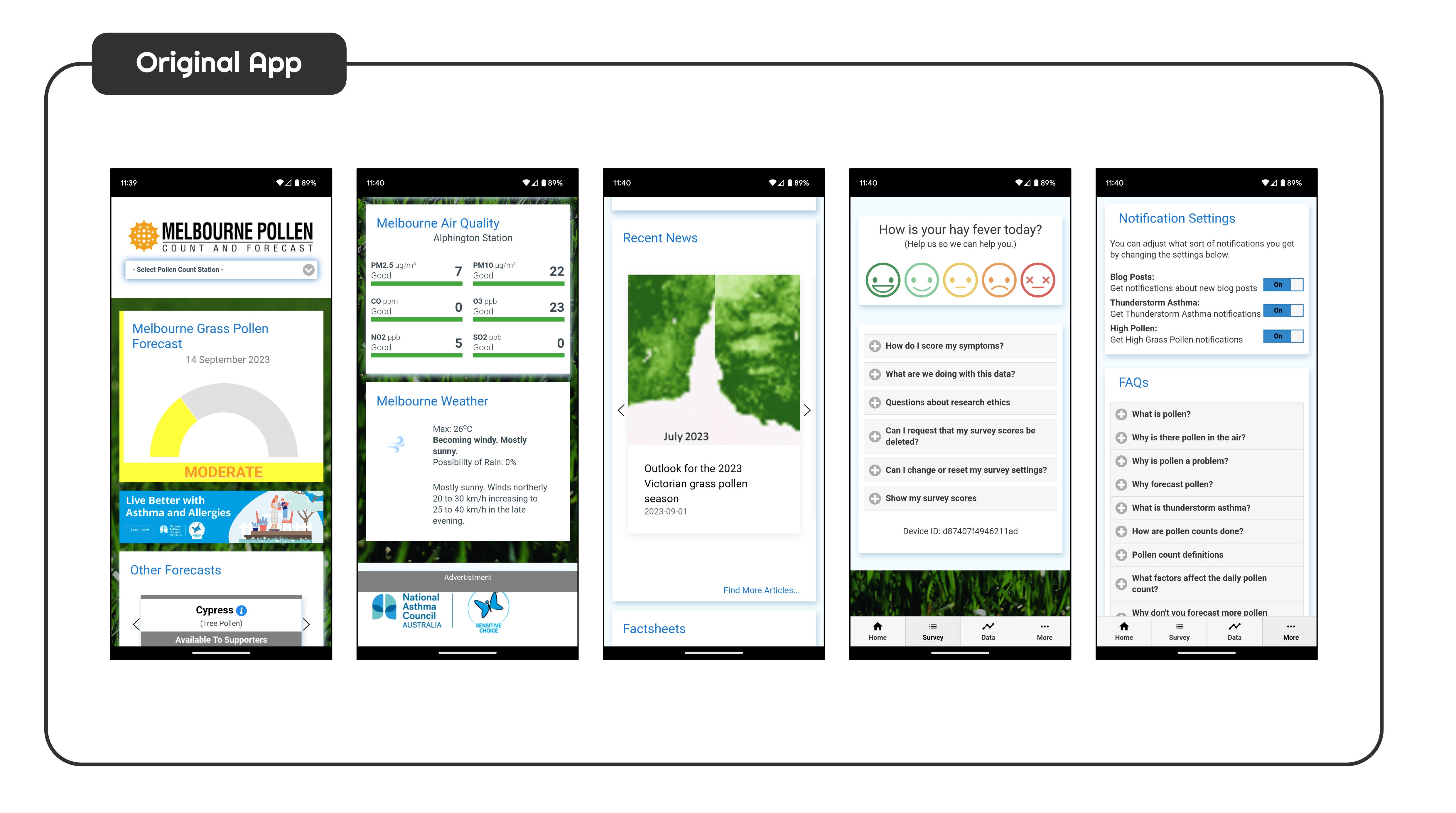 Melbourne Pollen Slides